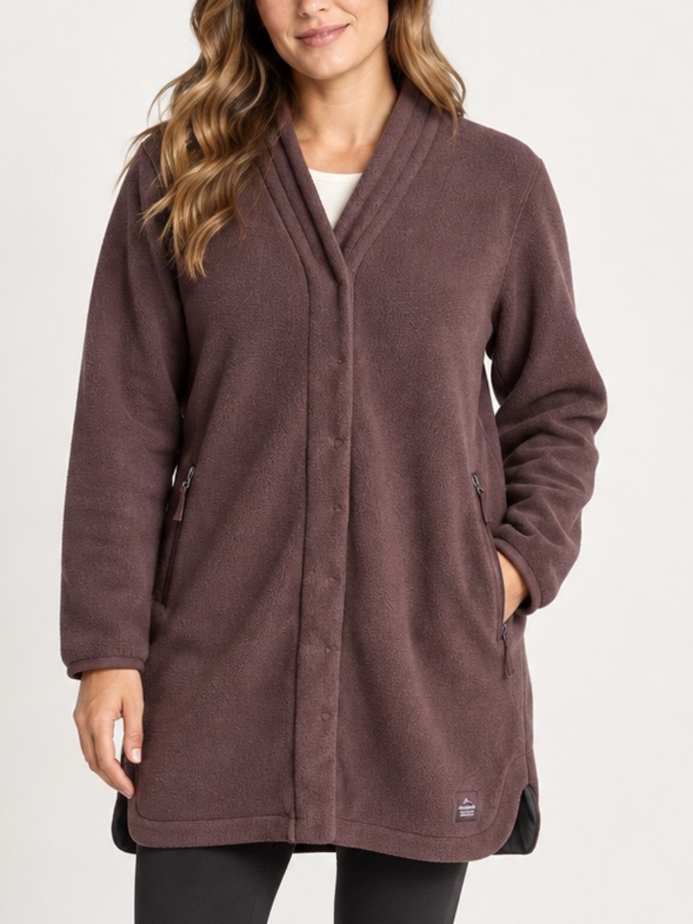 Helly Hansen Ryes Long Fleece Jacket Bourbon Brown XL Polartec